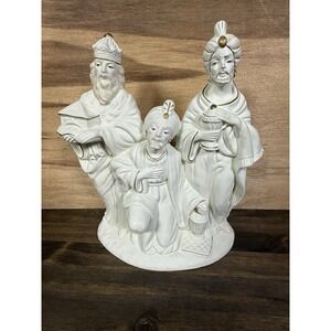 Vintage‎ Three Wise Men Figurine Handmade Japan Nativity Music Box (Not Working)